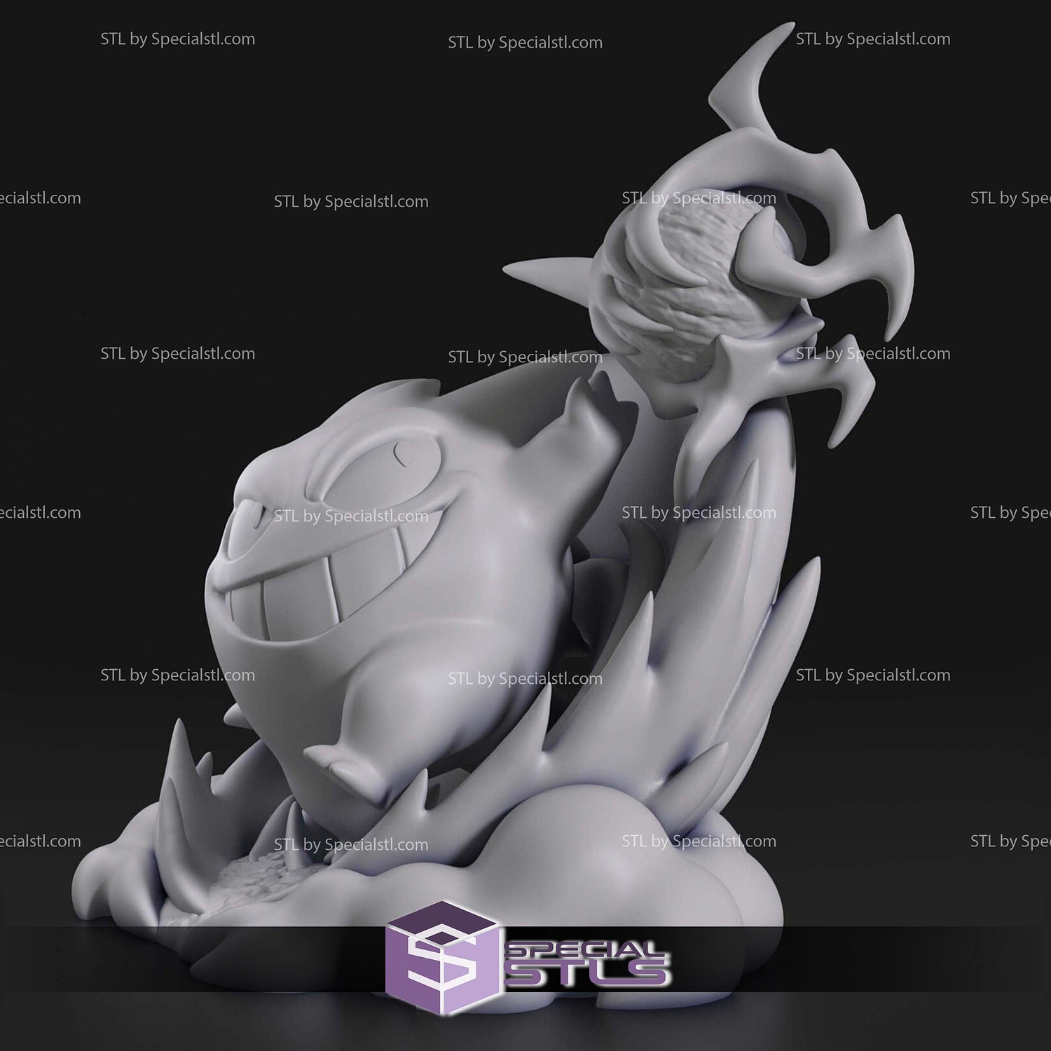 Chibi Gengar Pokemon 3D Printer Files STL Model — view 5