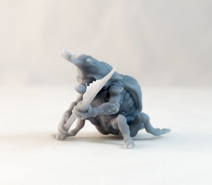Beetle Guard- 3D printable Character - 2 Poses FBX Model — view 6
