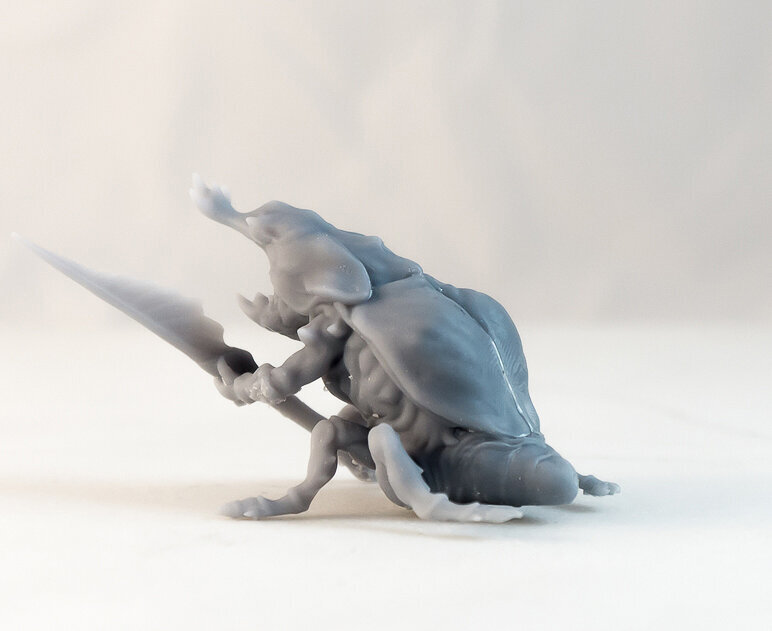 Beetle Guard- 3D printable Character - 2 Poses FBX Model — view 7