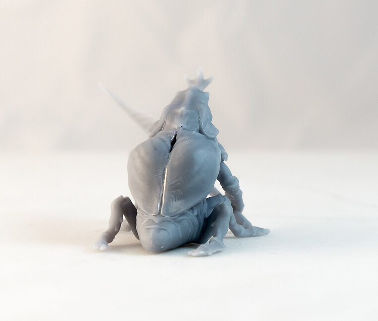Beetle Guard- 3D printable Character - 2 Poses FBX Model — view 8