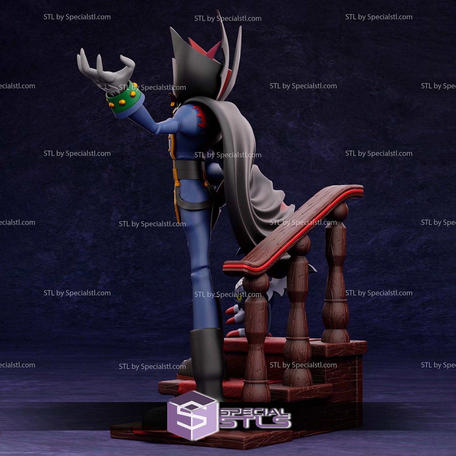 Myotismon Digimon 3D Print Files STL Model — view 2