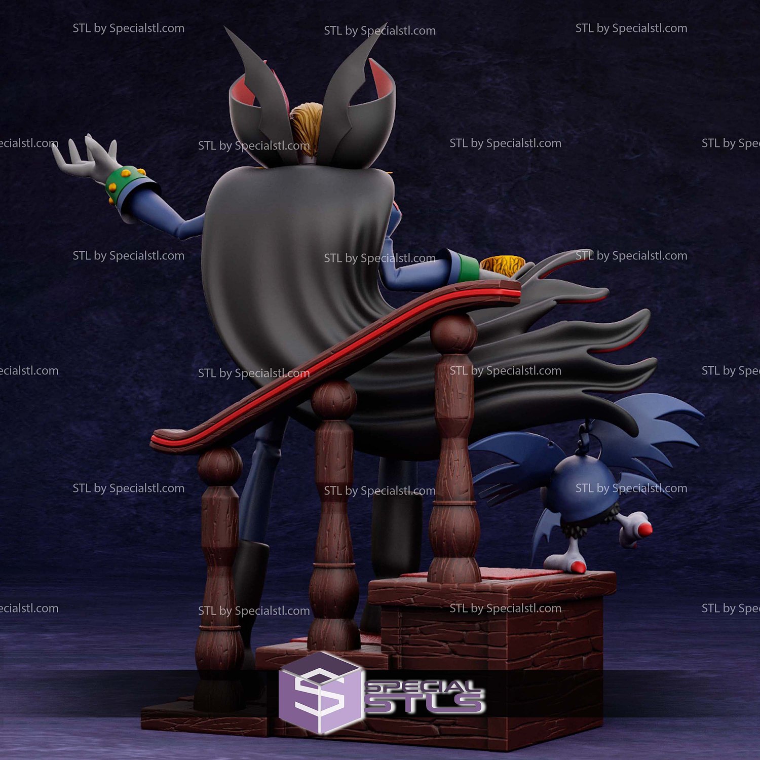 Myotismon Digimon 3D Print Files STL Model — view 3