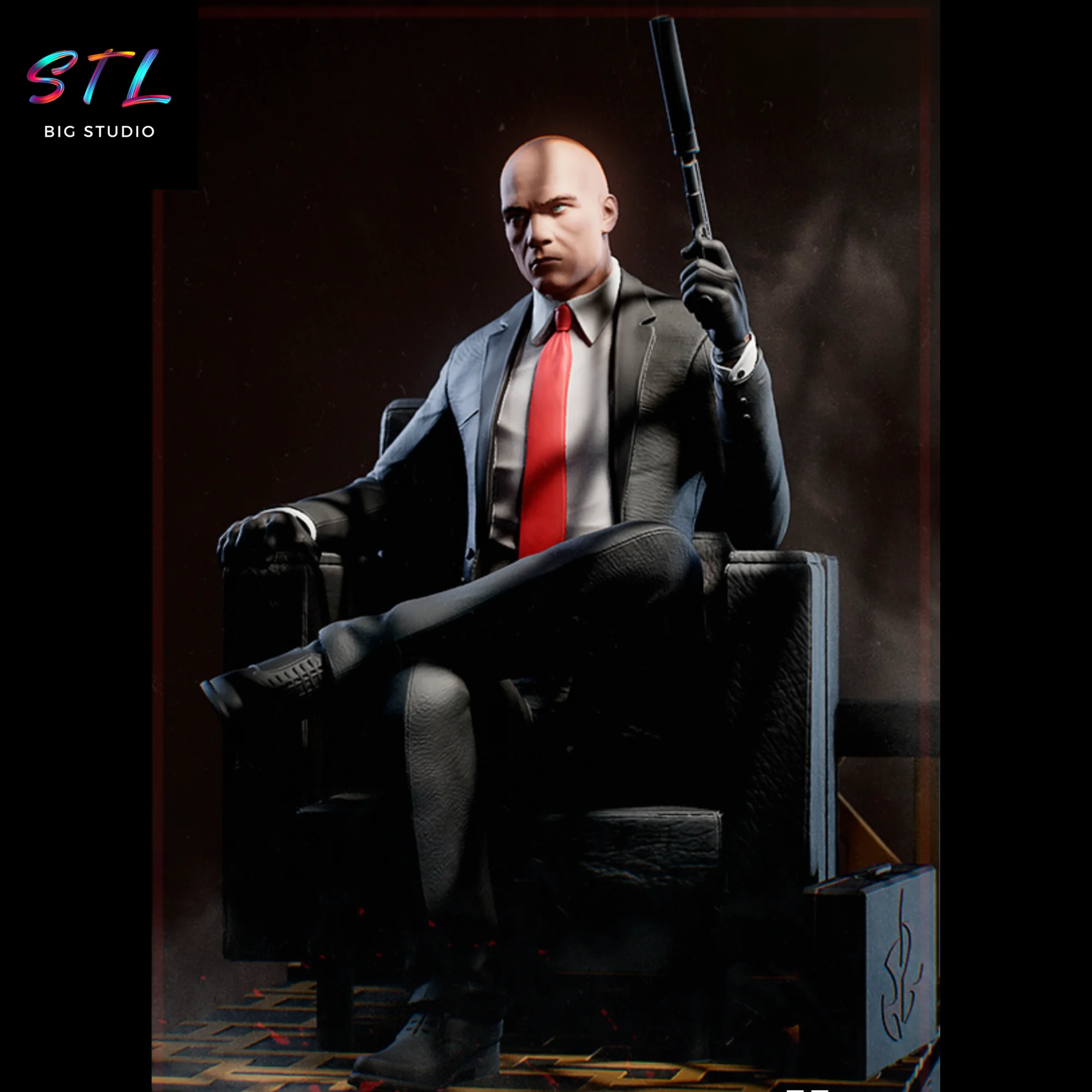 Agent 47 STL | Hitman | 3D Printable Figure Model