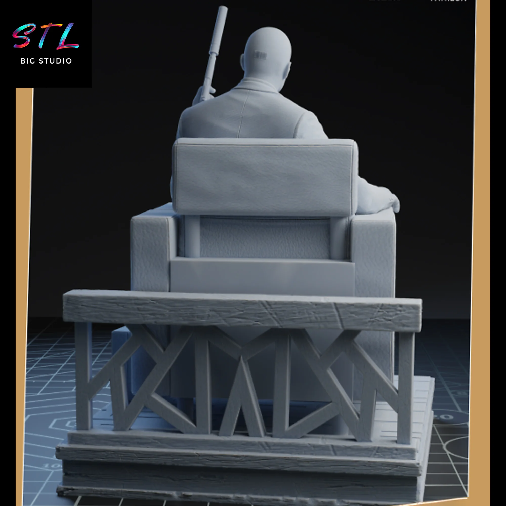 Agent 47 STL | Hitman | 3D Printable Figure Model — view 5