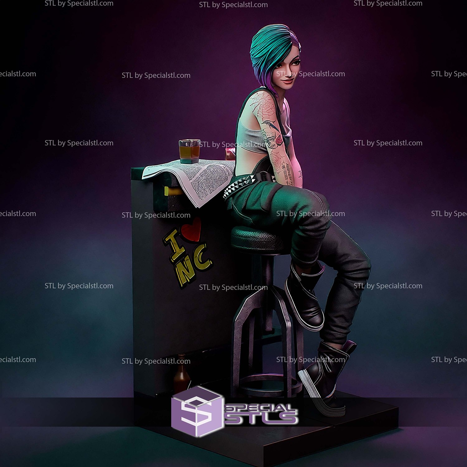 Judy Alvarez 211mm STL Files 3D Model — view 6