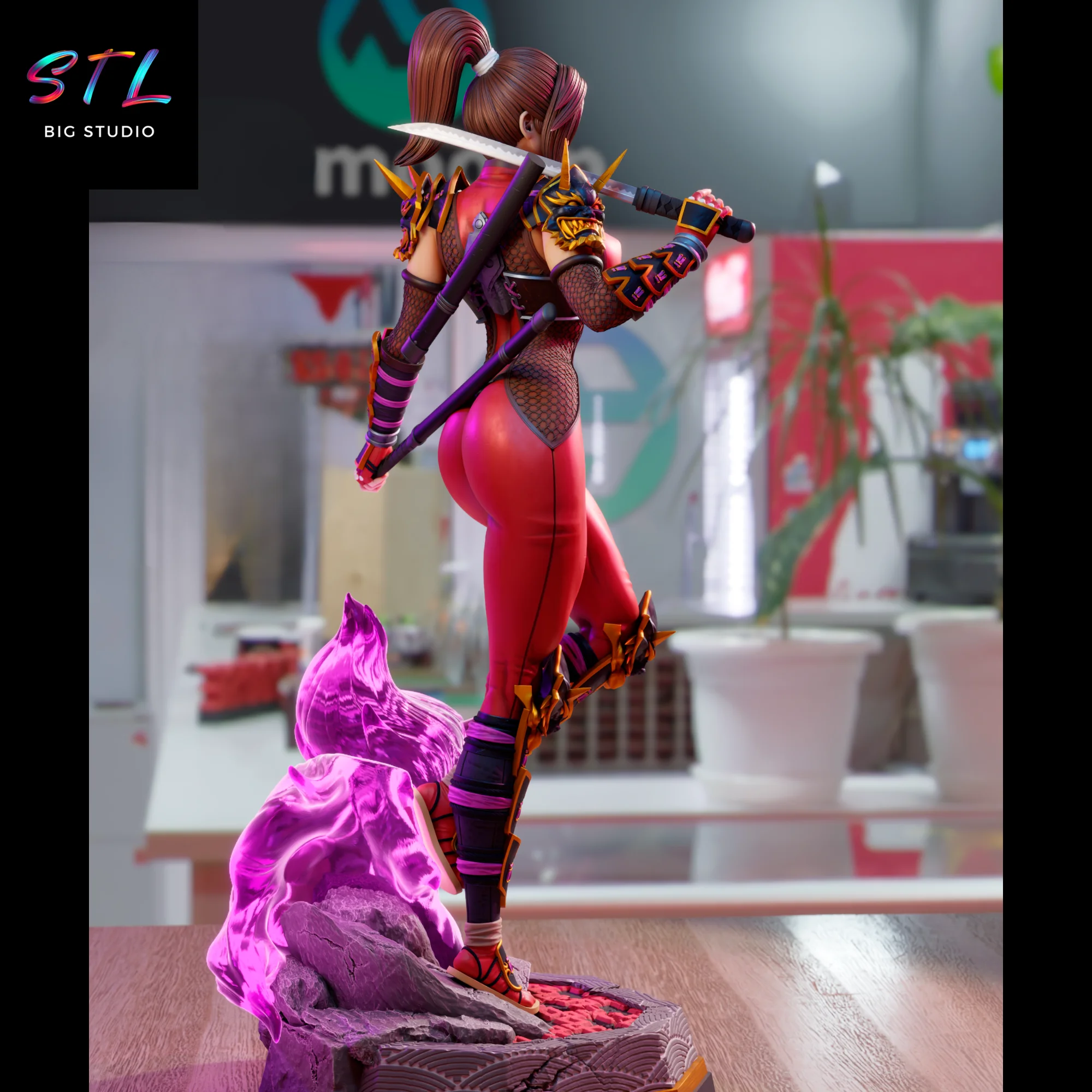 Taki STL | Soulcalibur | 3D Printable Figure Model — view 2