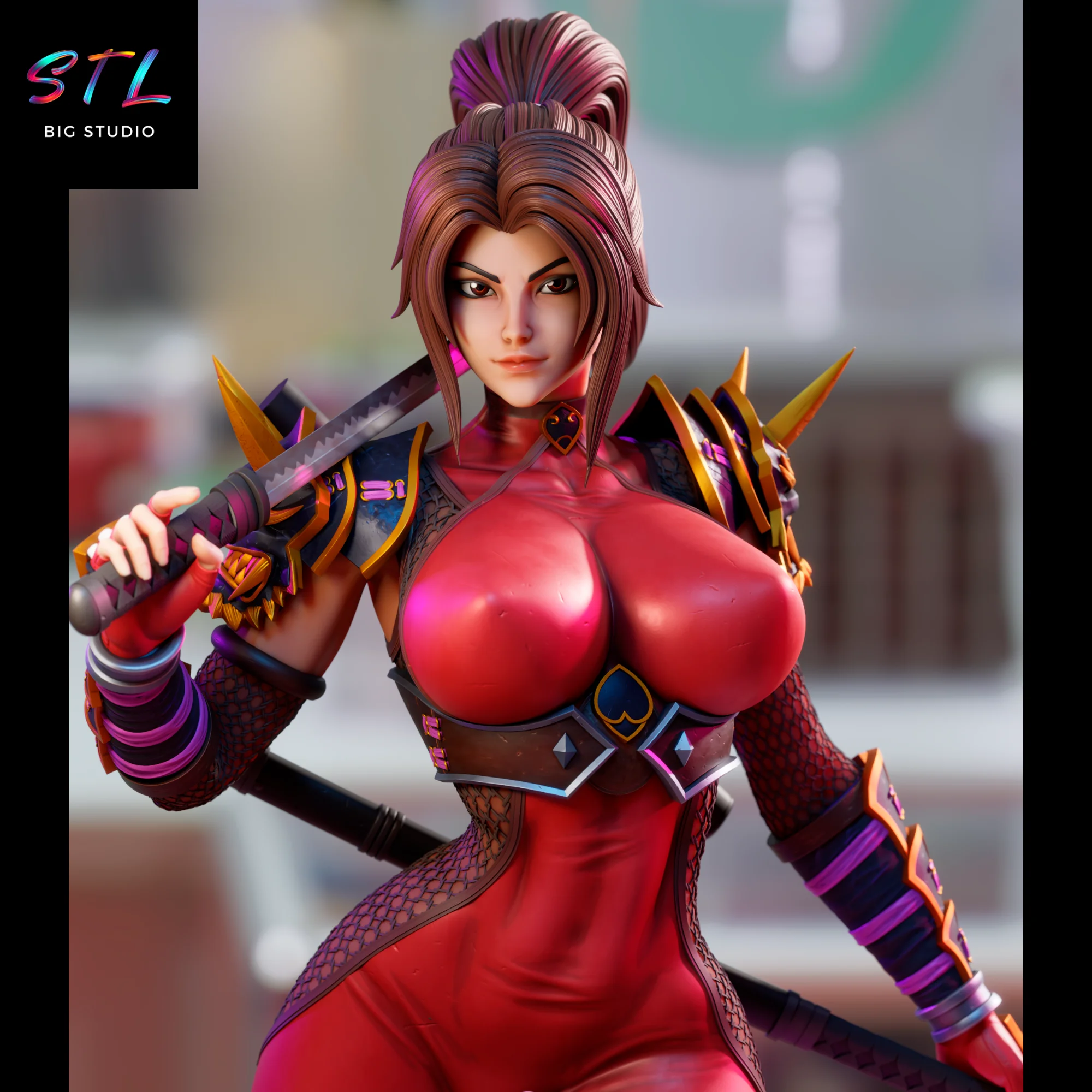 Taki STL | Soulcalibur | 3D Printable Figure Model — view 4