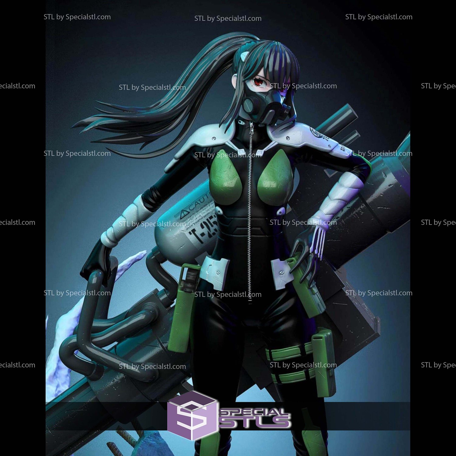 Mina Ashiro Kaiju No 8 V2 3D Printer Files STL Model — view 2