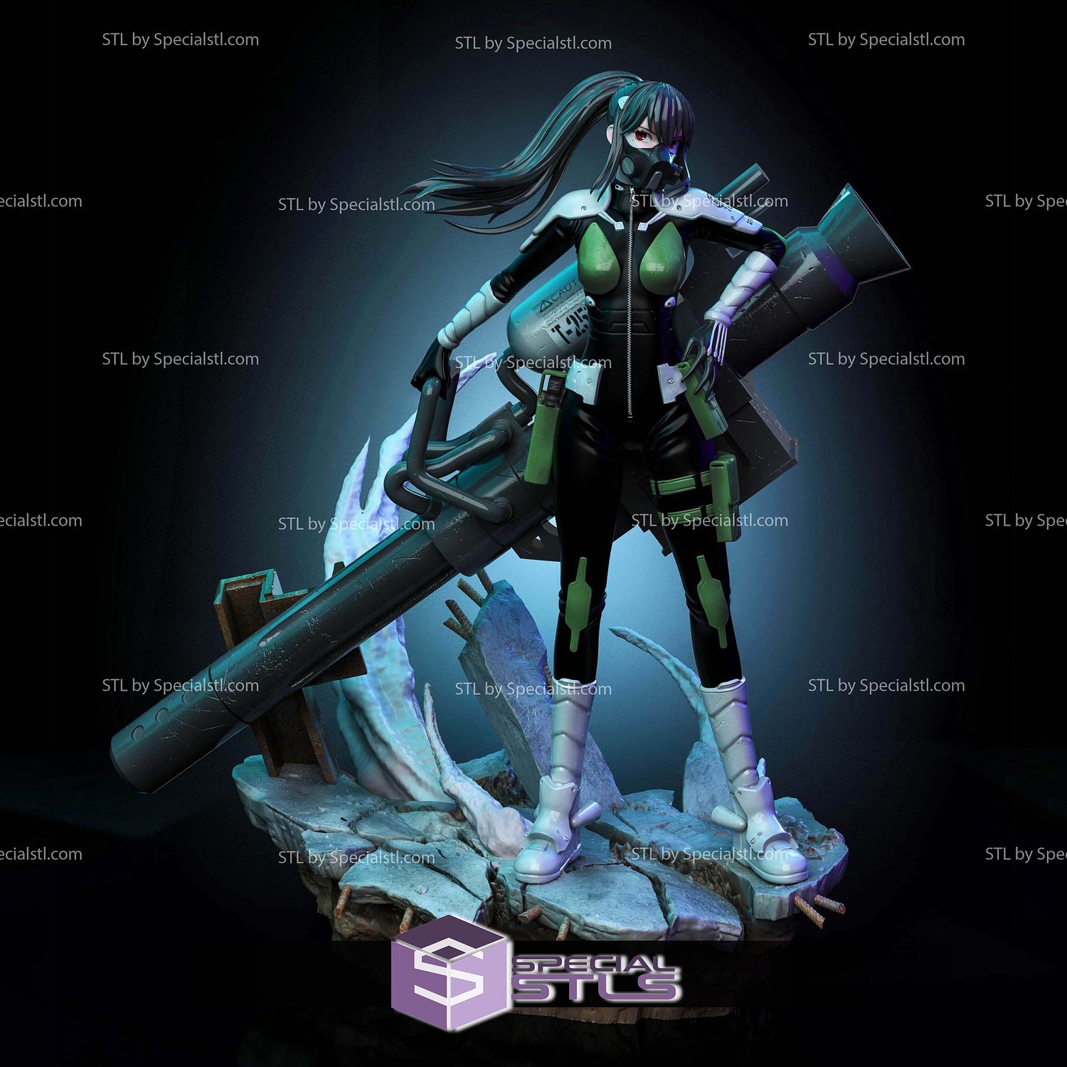 Mina Ashiro Kaiju No 8 V2 3D Printer Files STL Model — view 3