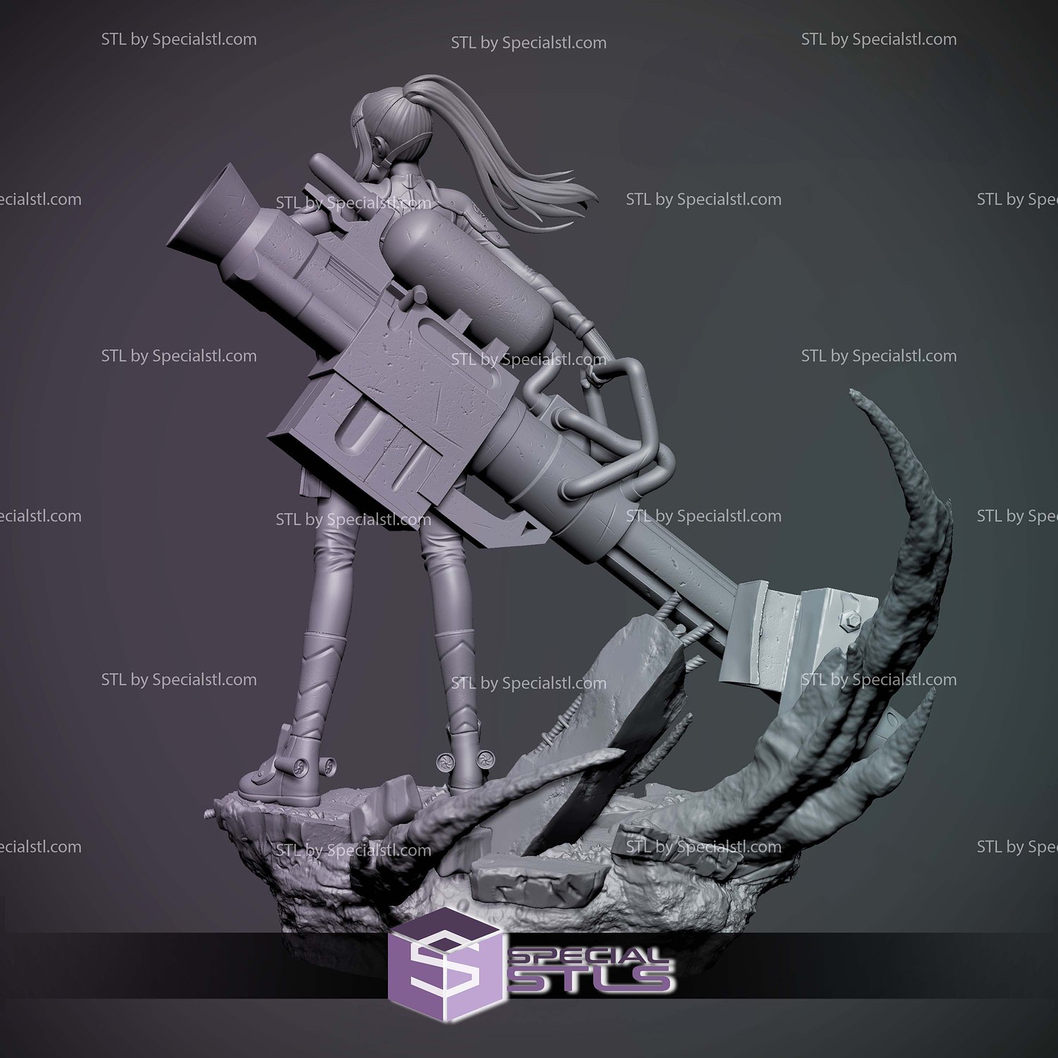 Mina Ashiro Kaiju No 8 V2 3D Printer Files STL Model — view 4