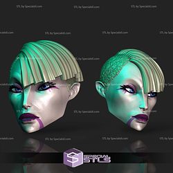 Custom Head STL - Asajj Ventress V2 3D Model