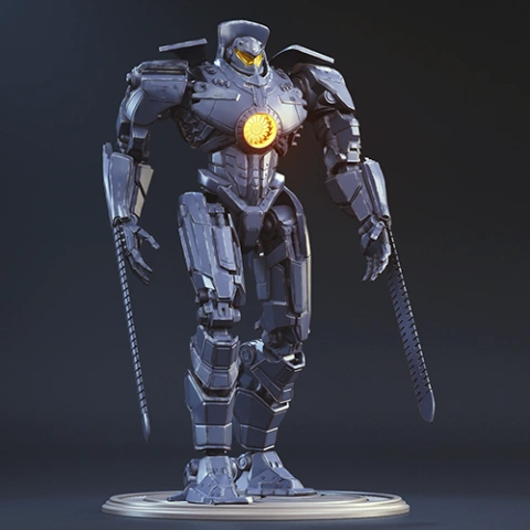 Gipsy Danger 3D Printing Model | Assembly + Active STL Model