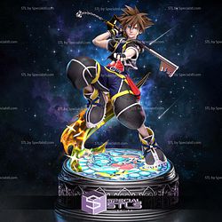 Sora Kingdom Hearts 328mm 3D Printer Files STL Model