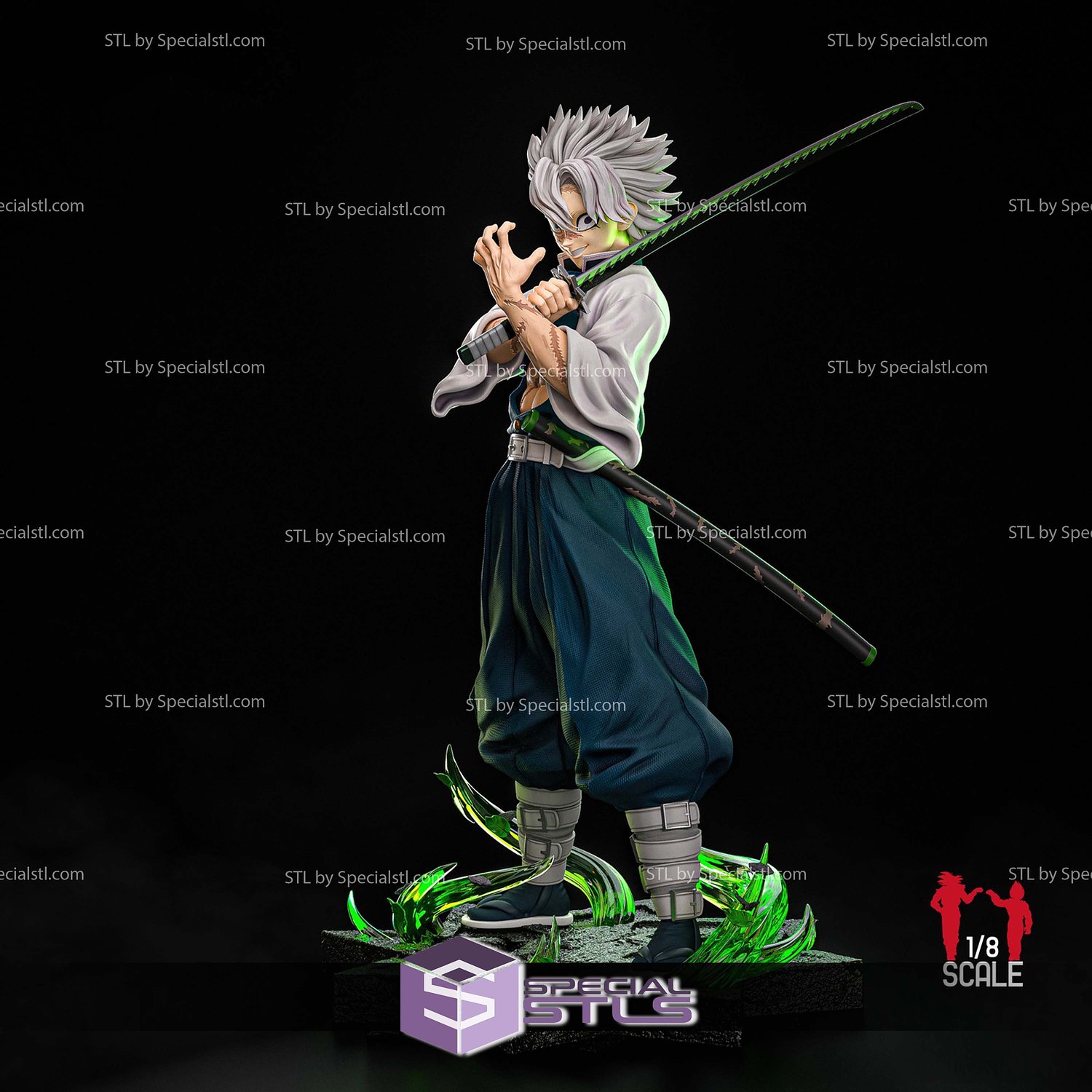 Sanemi No Mercy 3D Printer Files STL Model — view 2