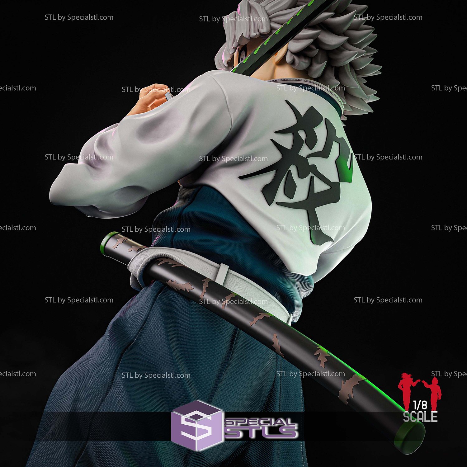 Sanemi No Mercy 3D Printer Files STL Model — view 3