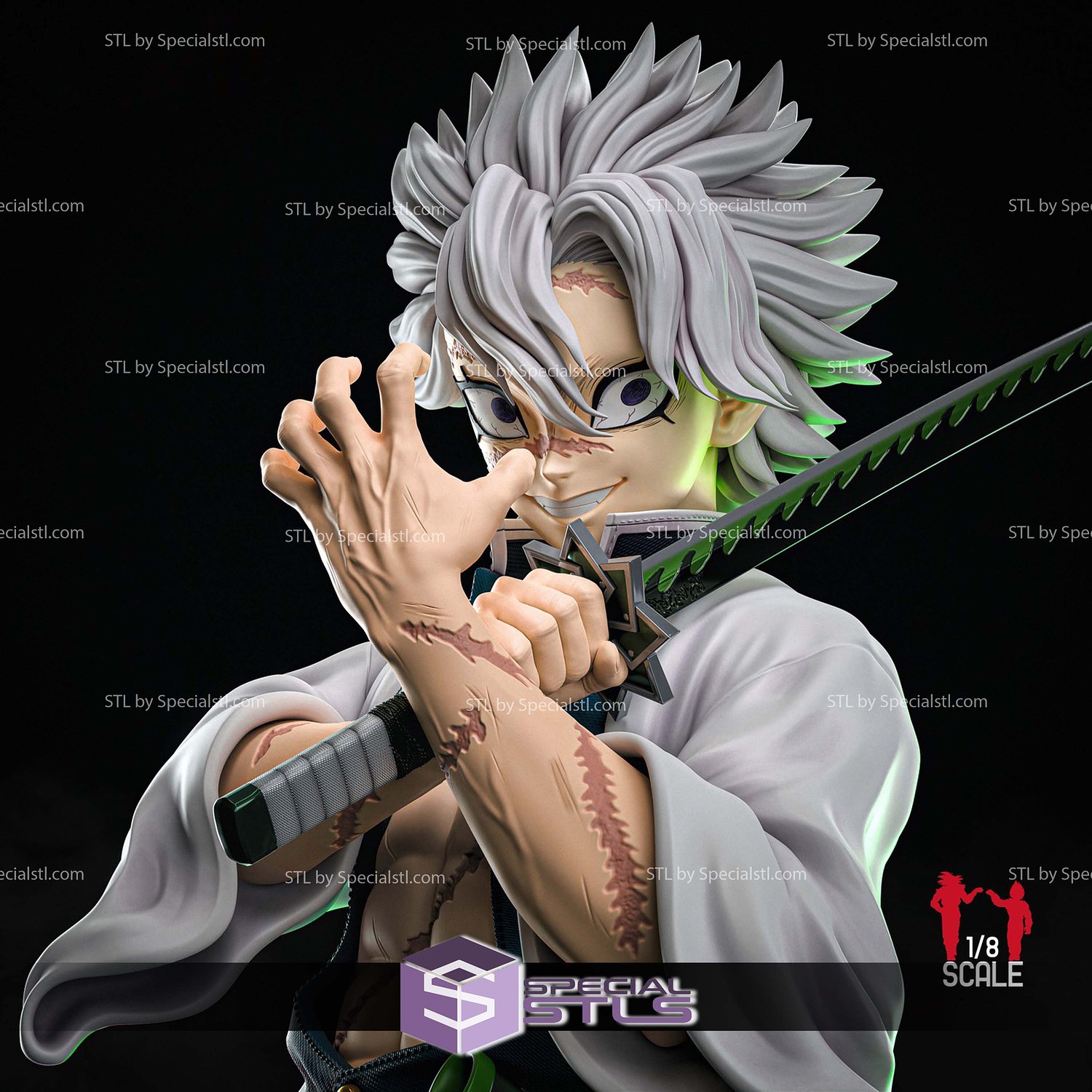 Sanemi No Mercy 3D Printer Files STL Model — view 4