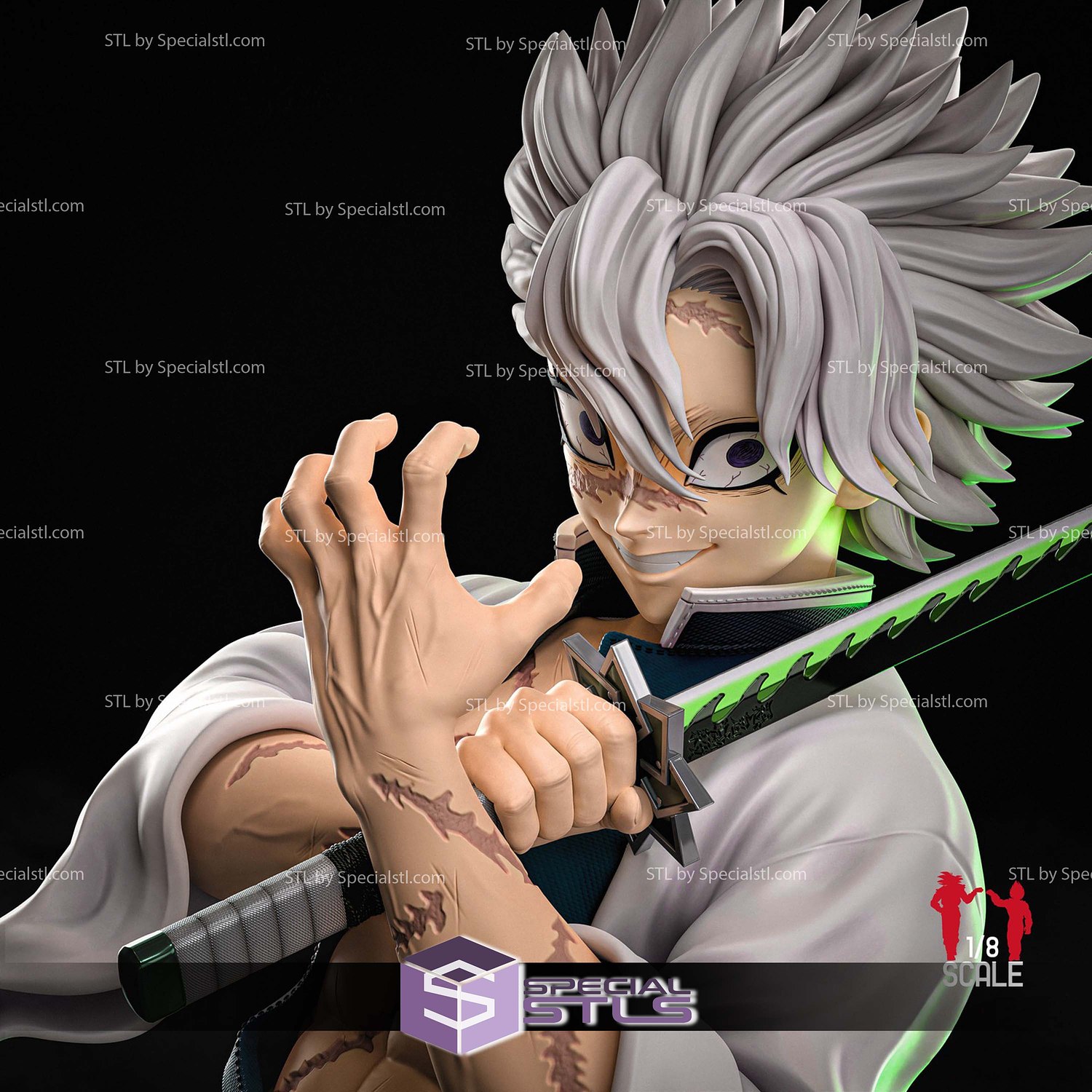 Sanemi No Mercy 3D Printer Files STL Model — view 5