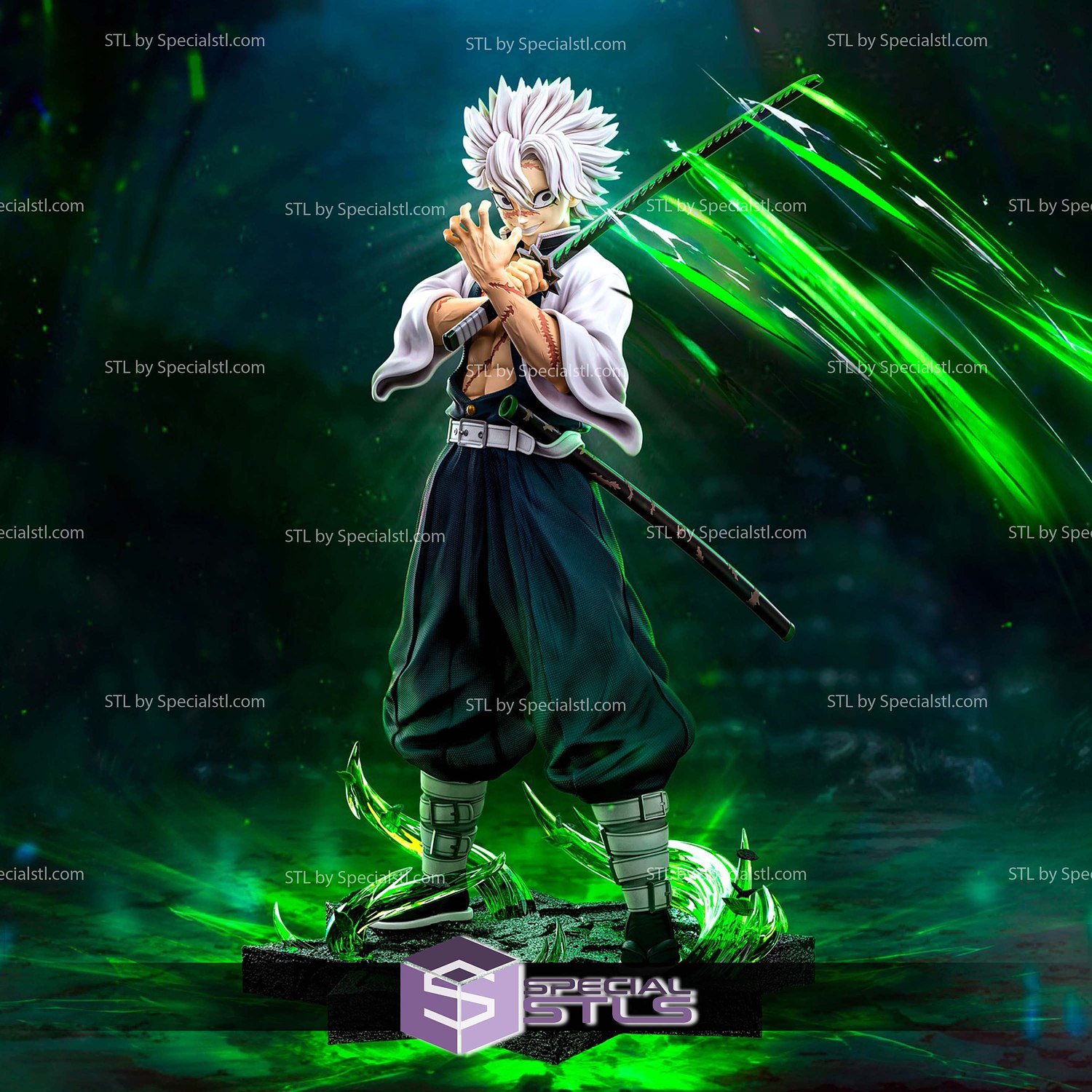 Sanemi No Mercy 3D Printer Files STL Model — view 6