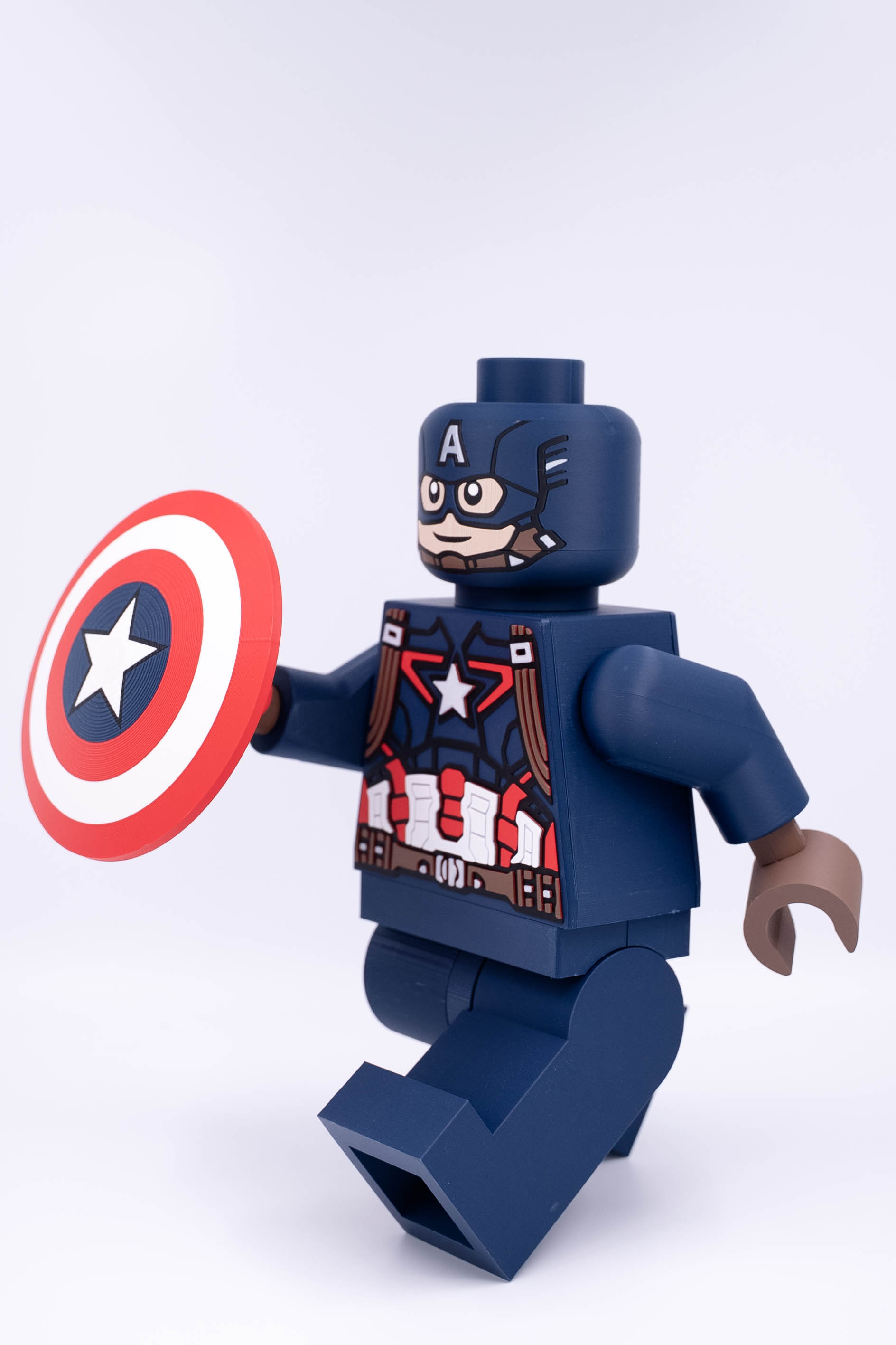 Captain America Modular Figure 3D 3MF Model — view 2