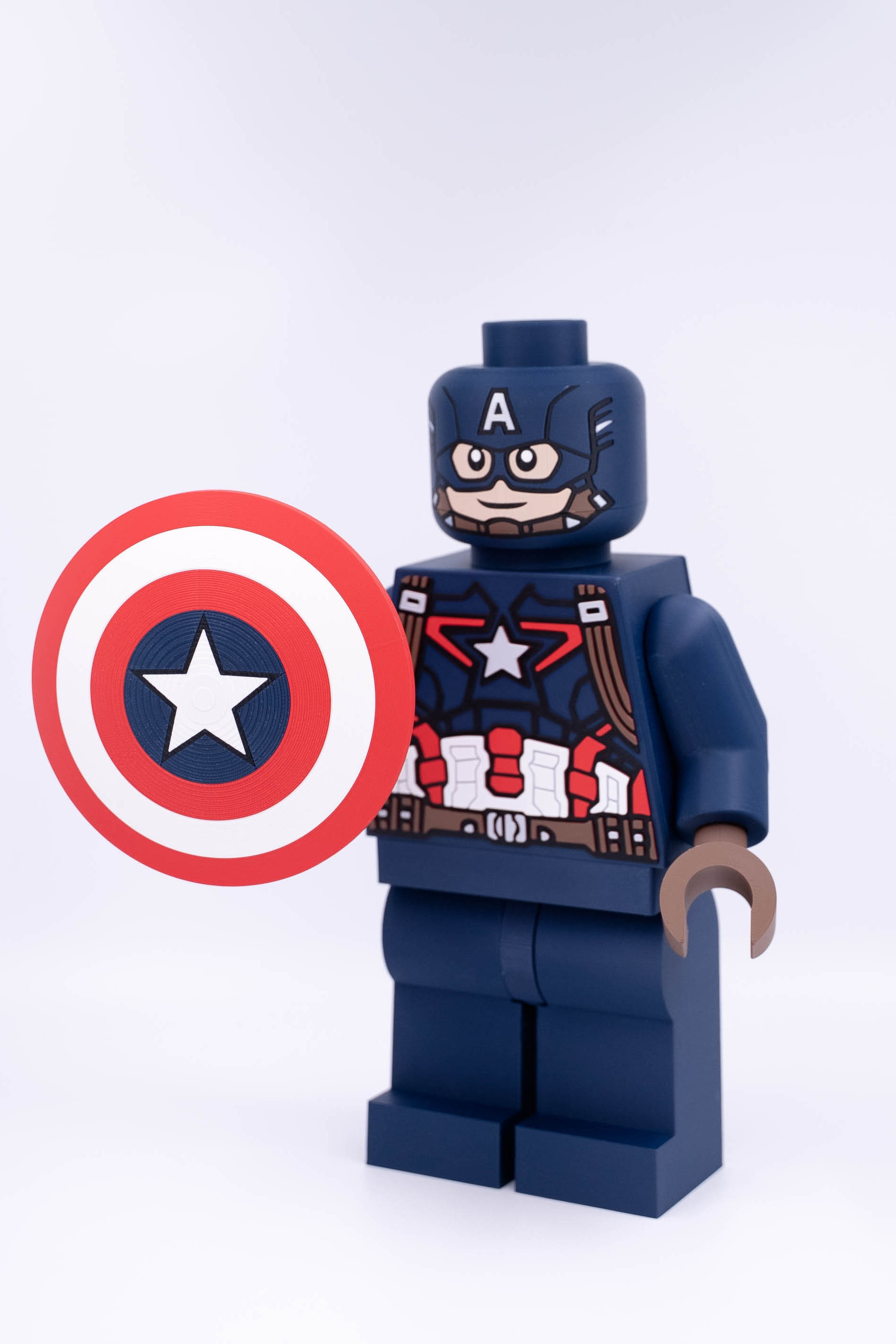 Captain America Modular Figure 3D 3MF Model — view 4