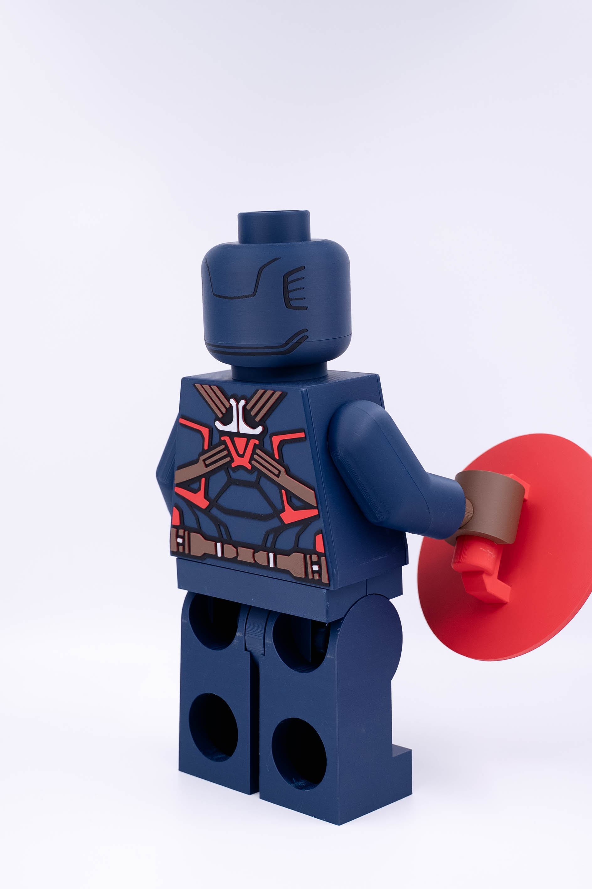 Captain America Modular Figure 3D 3MF Model — view 5