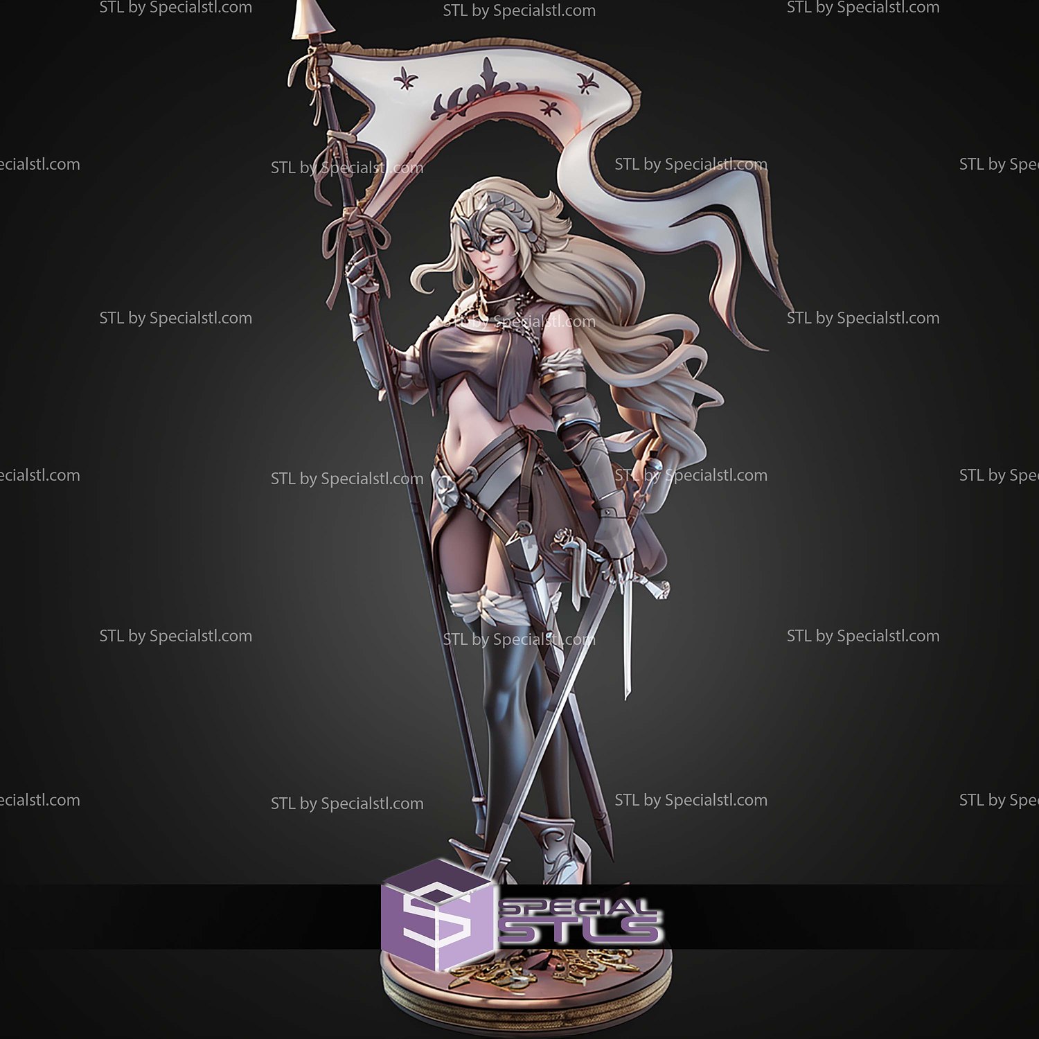 Jeanne DArc Fate Grand Order 1-7 STL Files 3D Model — view 4