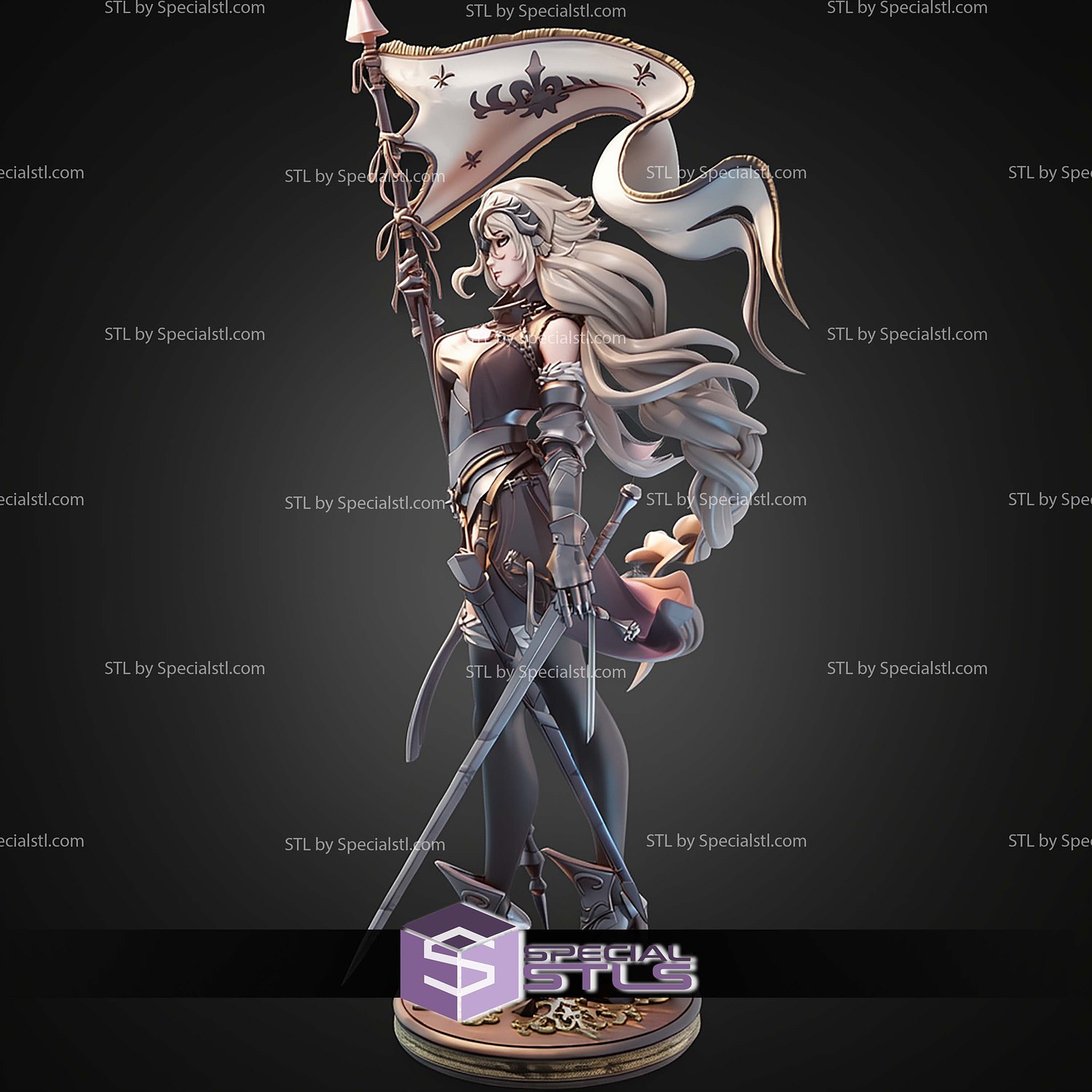 Jeanne DArc Fate Grand Order 1-7 STL Files 3D Model — view 6