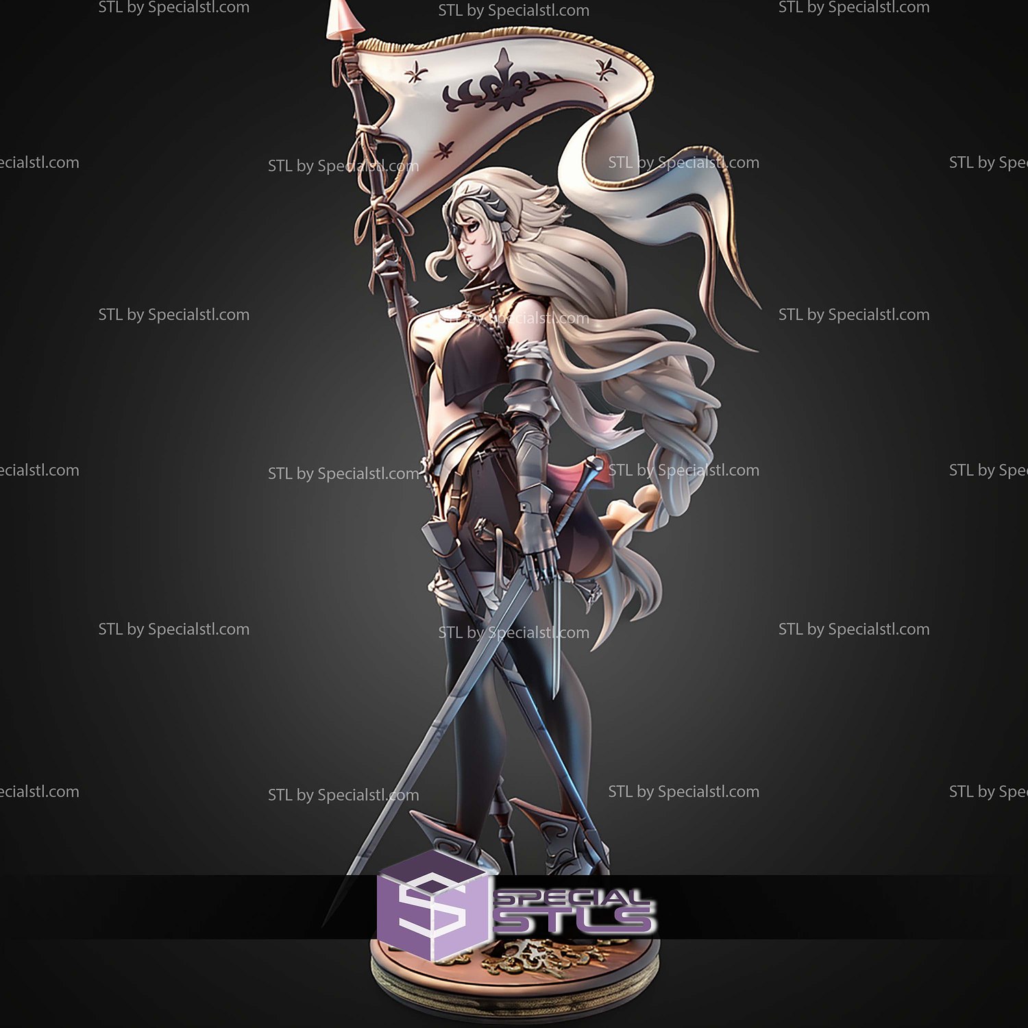 Jeanne DArc Fate Grand Order 1-7 STL Files 3D Model — view 7