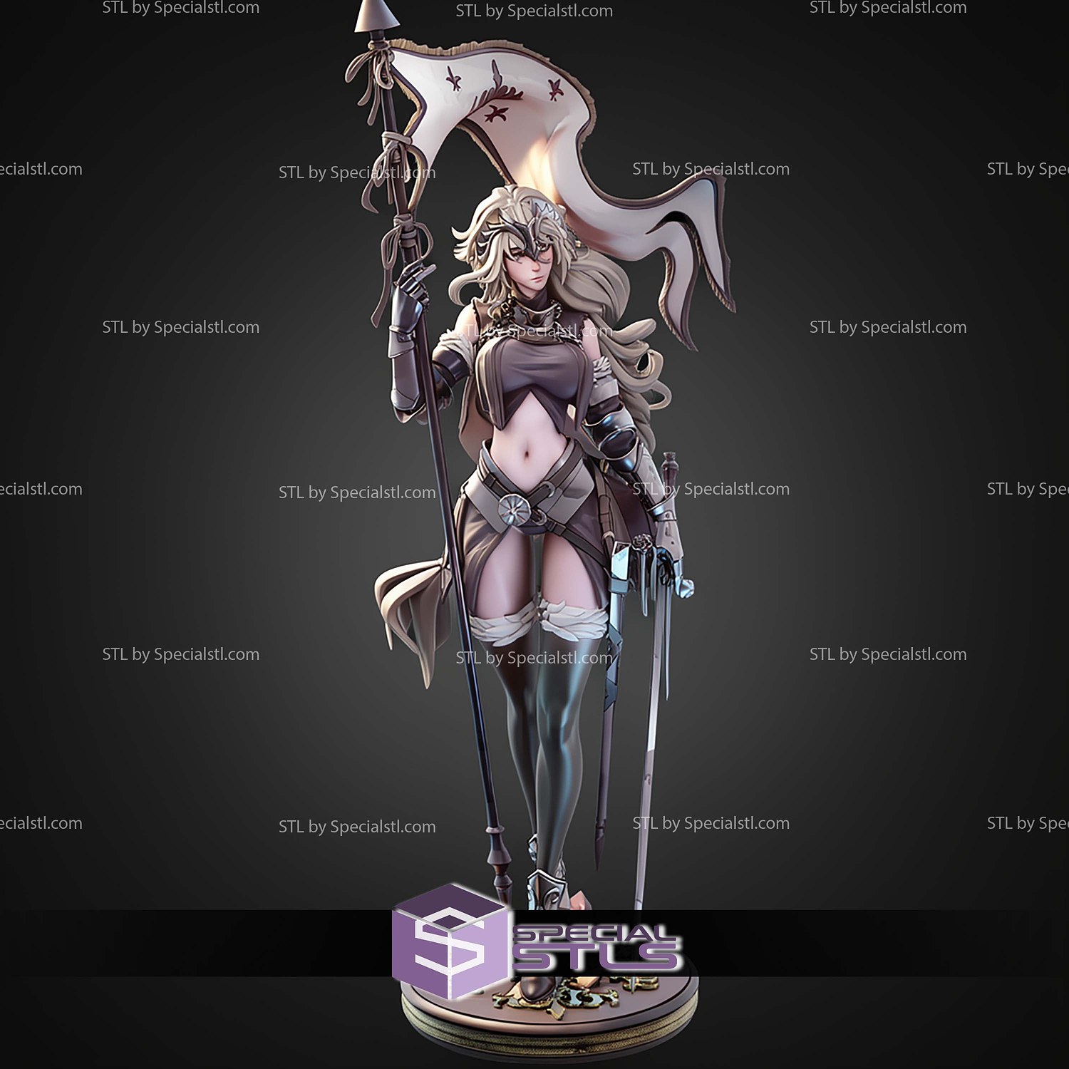 Jeanne DArc Fate Grand Order 1-7 STL Files 3D Model — view 8
