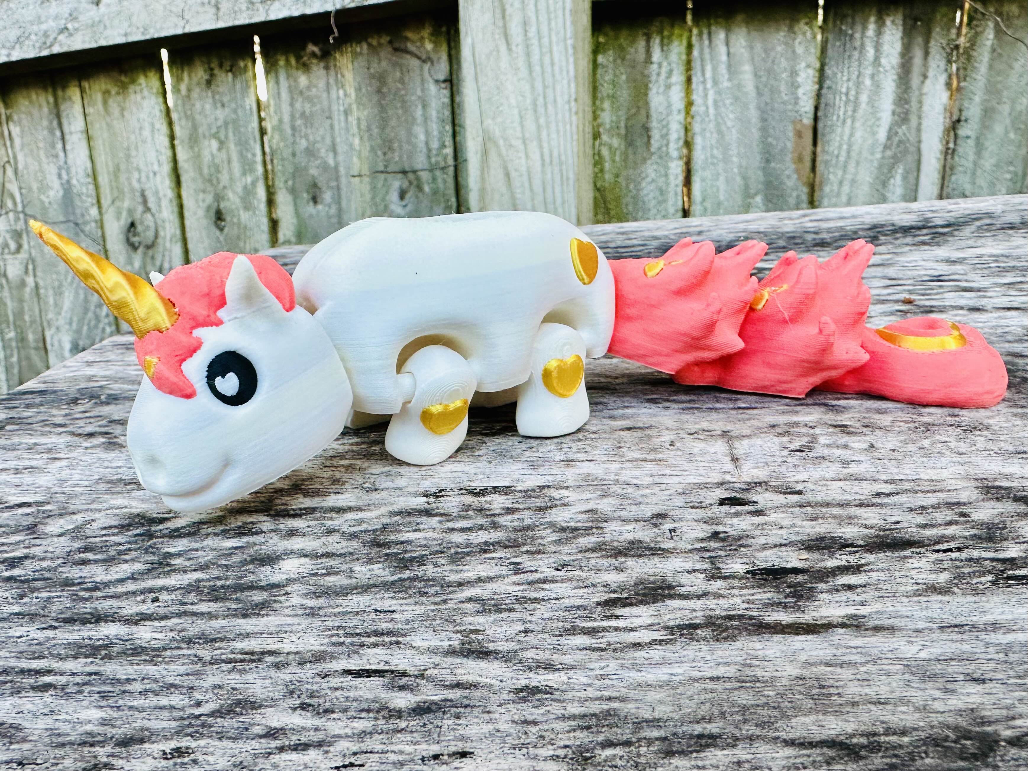Magical Heart Unicorn 3D STL Model