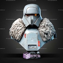 Imperial Range Trooper Portrait Bust 287mm STL Files 3D Model
