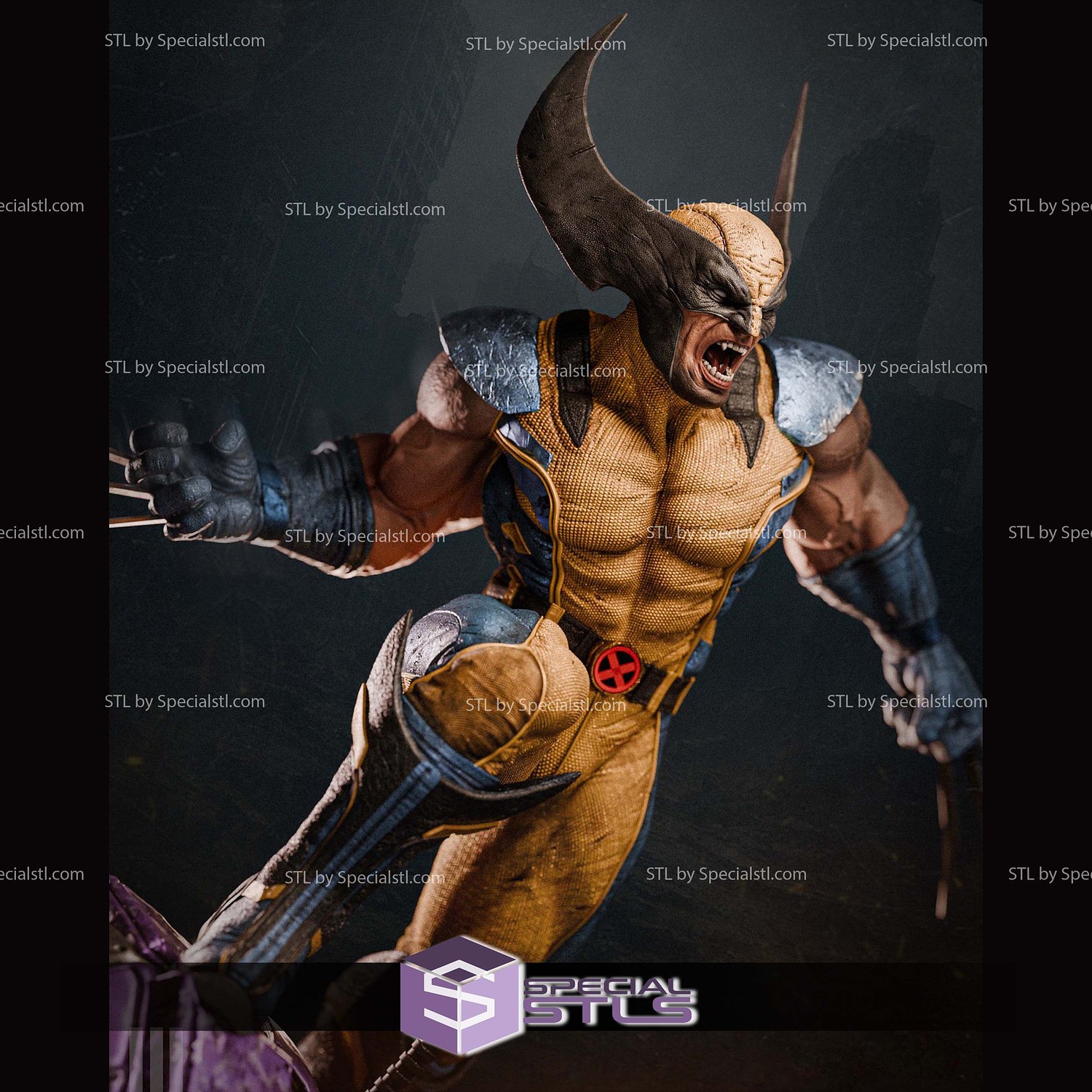 The Clawed Beast Wolverine 3D Printer Files STL Model — view 5