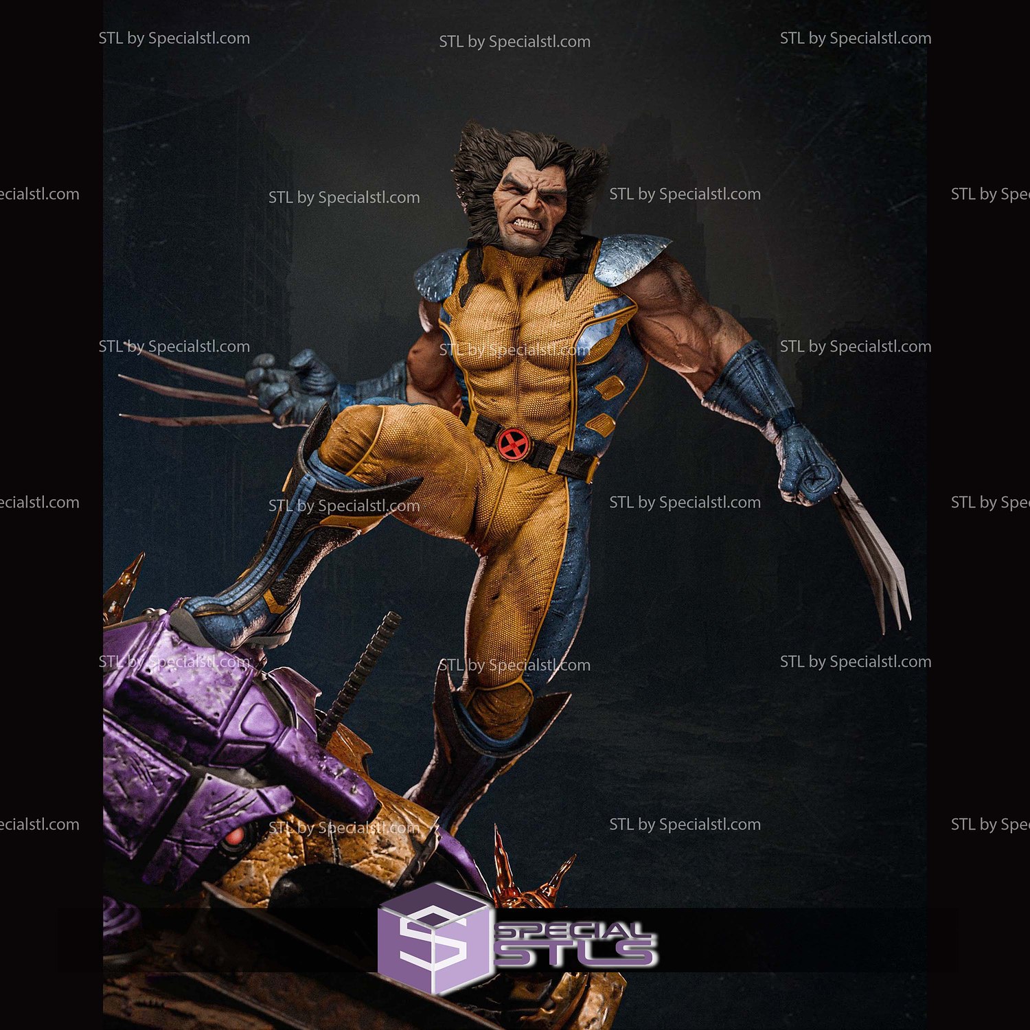 The Clawed Beast Wolverine 3D Printer Files STL Model — view 6