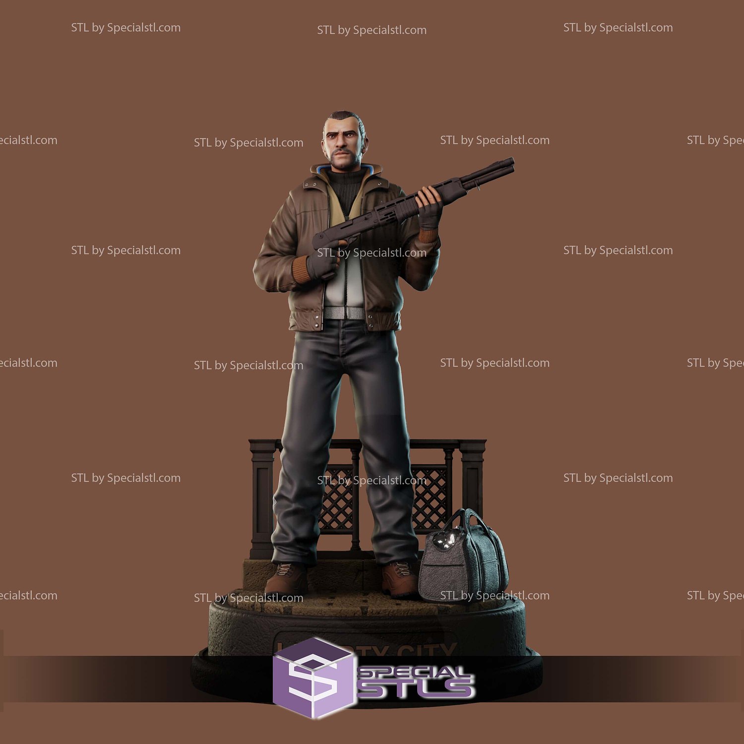 Niko Bellic GTA 4 3D Printer Files STL Model — view 3