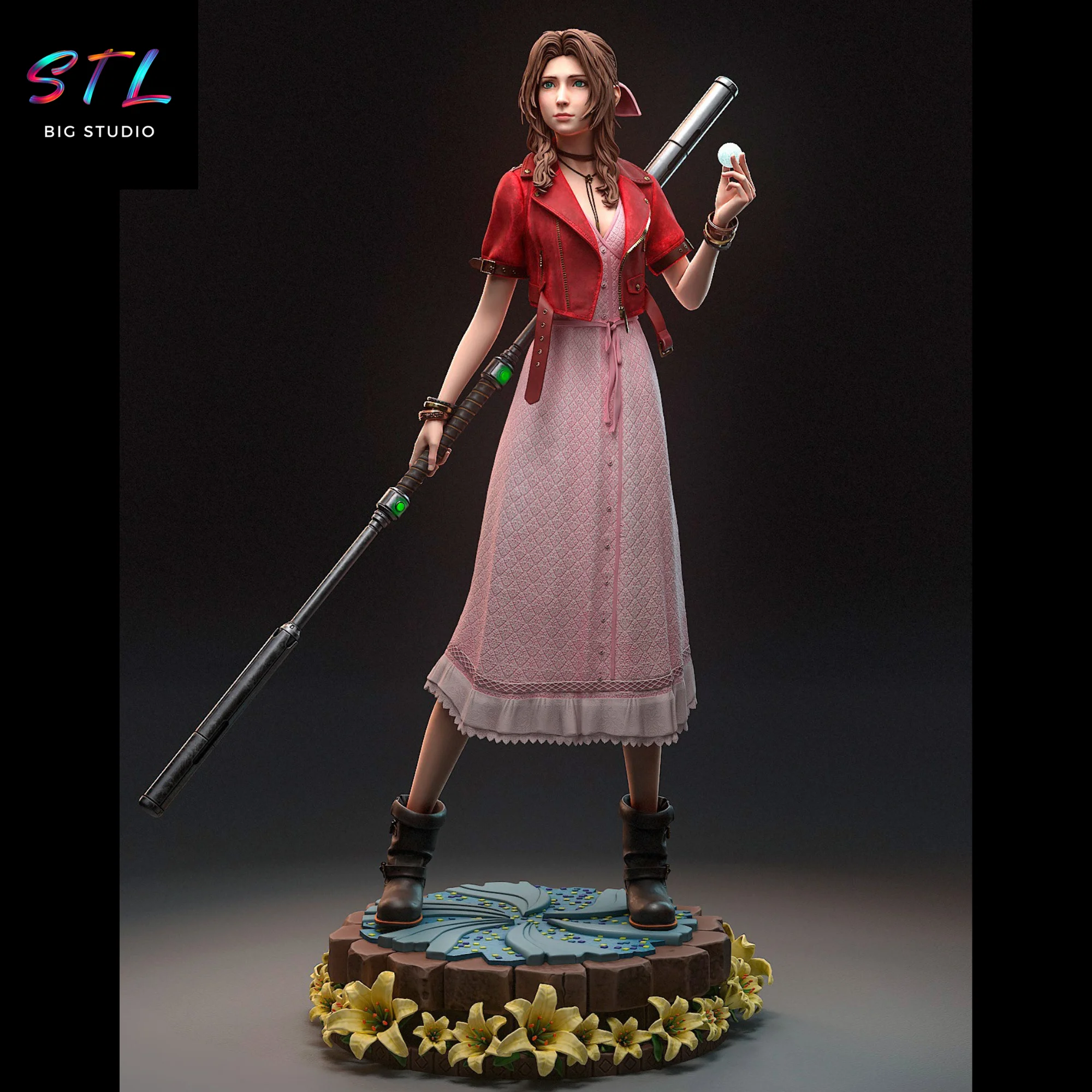 Aerith Gainsborough STL | Final Fantasy VII | 3D Model to Print Model