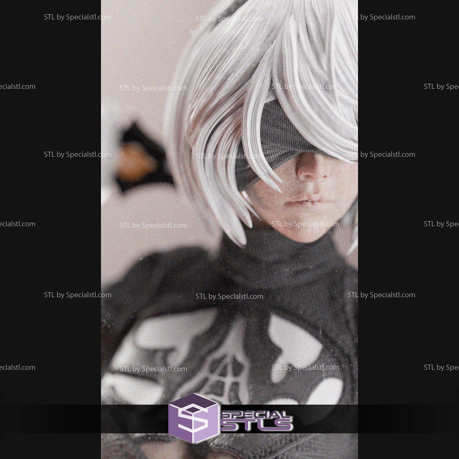 YoRHa No2 Type B STL Files 3D Model — view 2