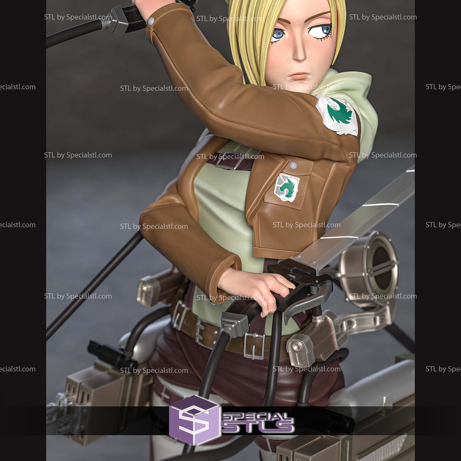 Annie Leonhart Standing 3D Printer Files STL Model — view 2