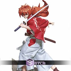 Kenshin Himura Stand Pose STL Files 3D Model