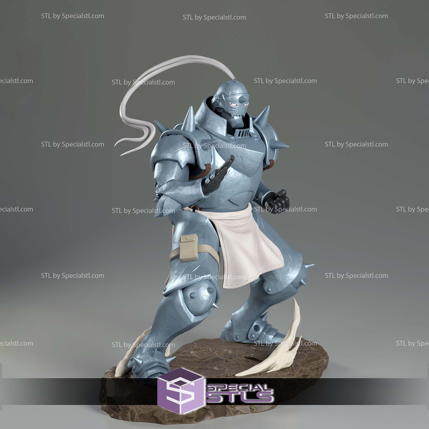 Alphonse Elric Basic Pose STL Files 3D Model — view 2
