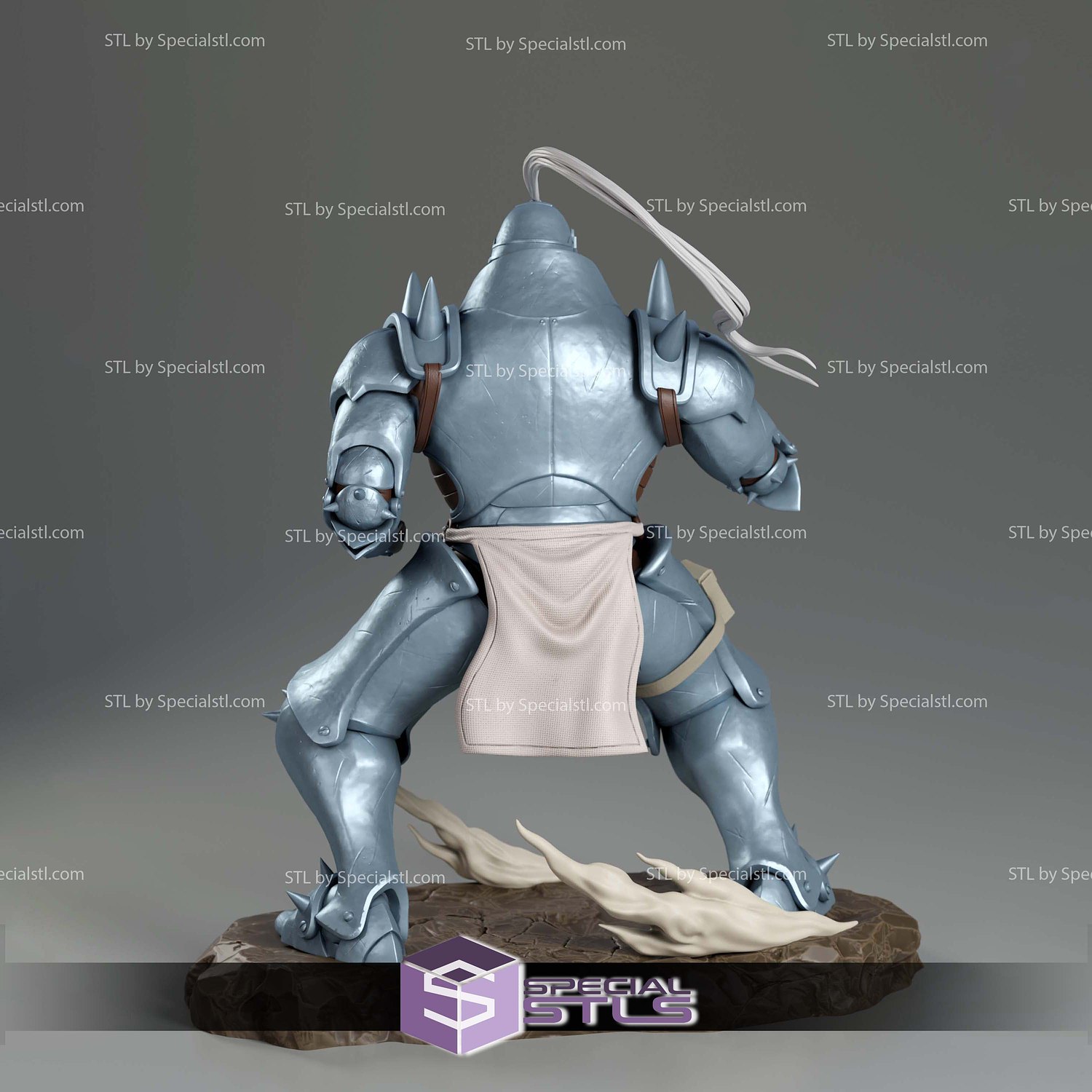 Alphonse Elric Basic Pose STL Files 3D Model — view 4