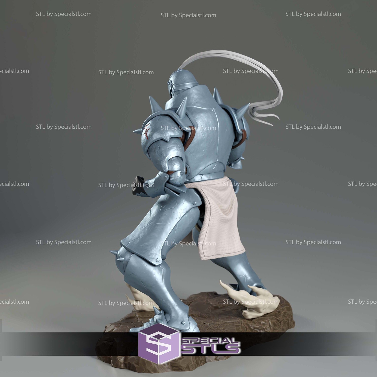 Alphonse Elric Basic Pose STL Files 3D Model — view 5
