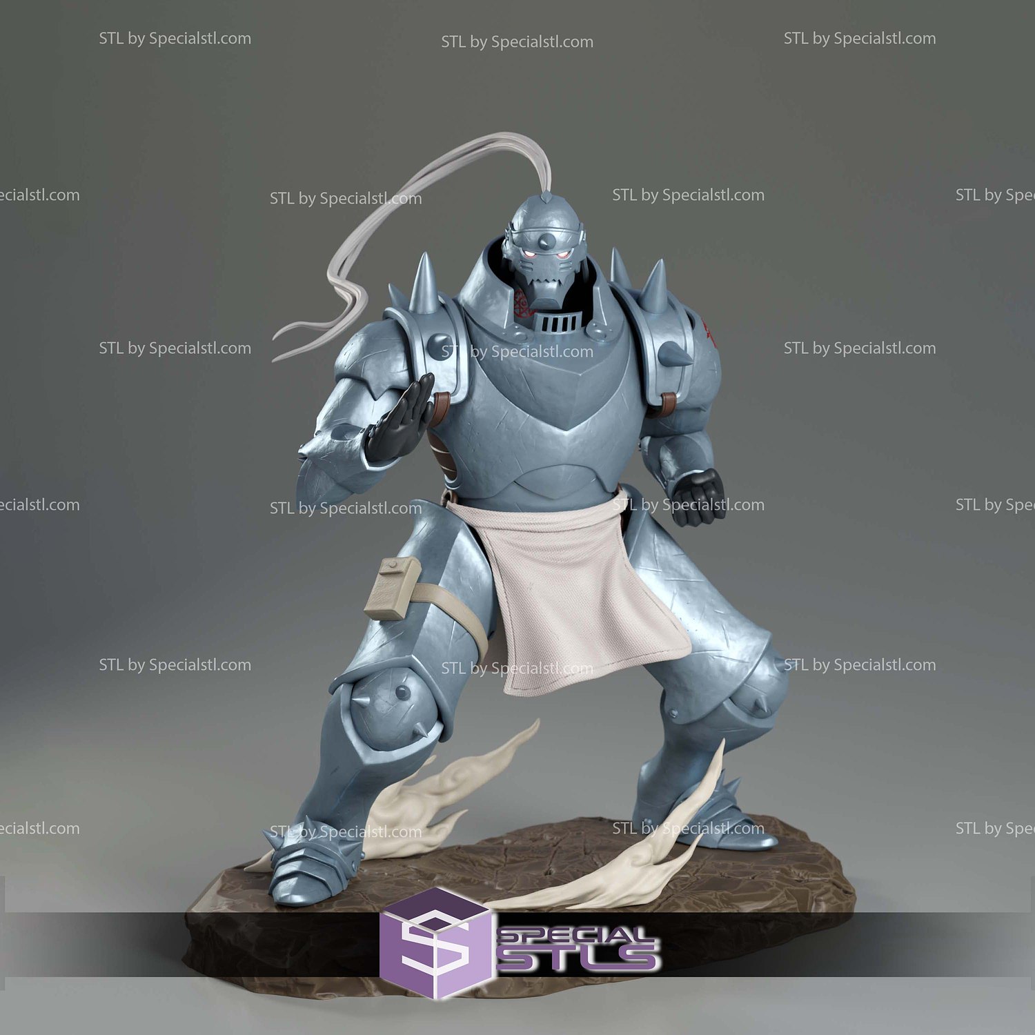 Alphonse Elric Basic Pose STL Files 3D Model — view 8
