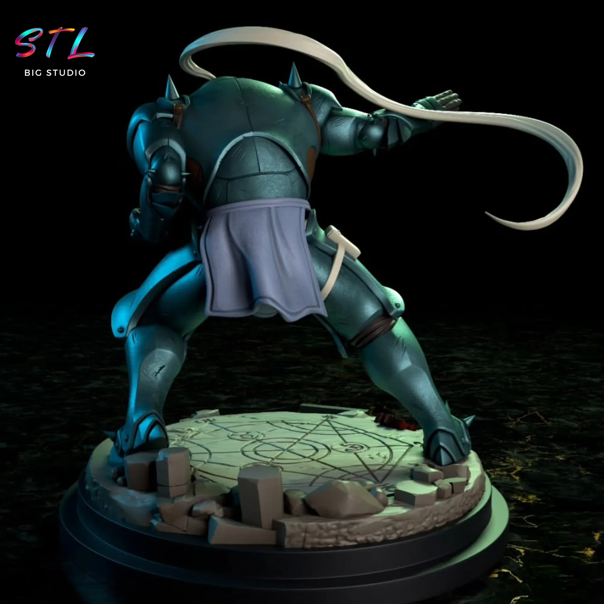 Alphonse Elric STL | Fullmetal Alchemist | 3D Printable Figure Model — view 2