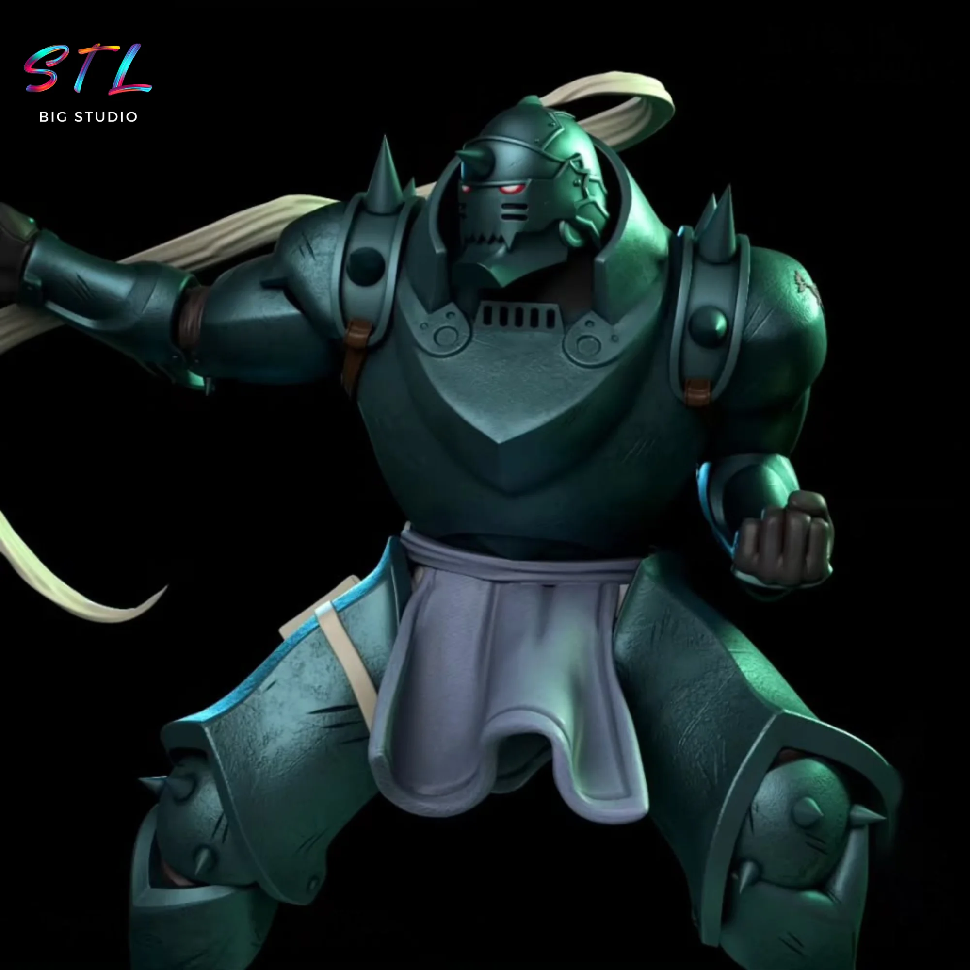 Alphonse Elric STL | Fullmetal Alchemist | 3D Printable Figure Model — view 3