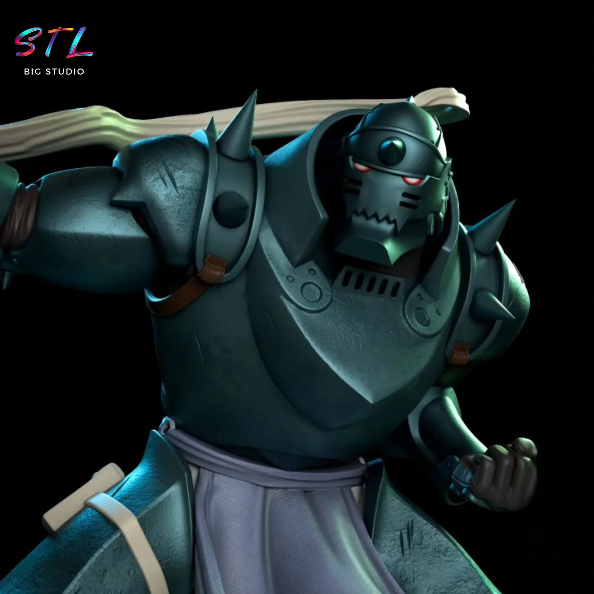Alphonse Elric STL | Fullmetal Alchemist | 3D Printable Figure Model — view 4