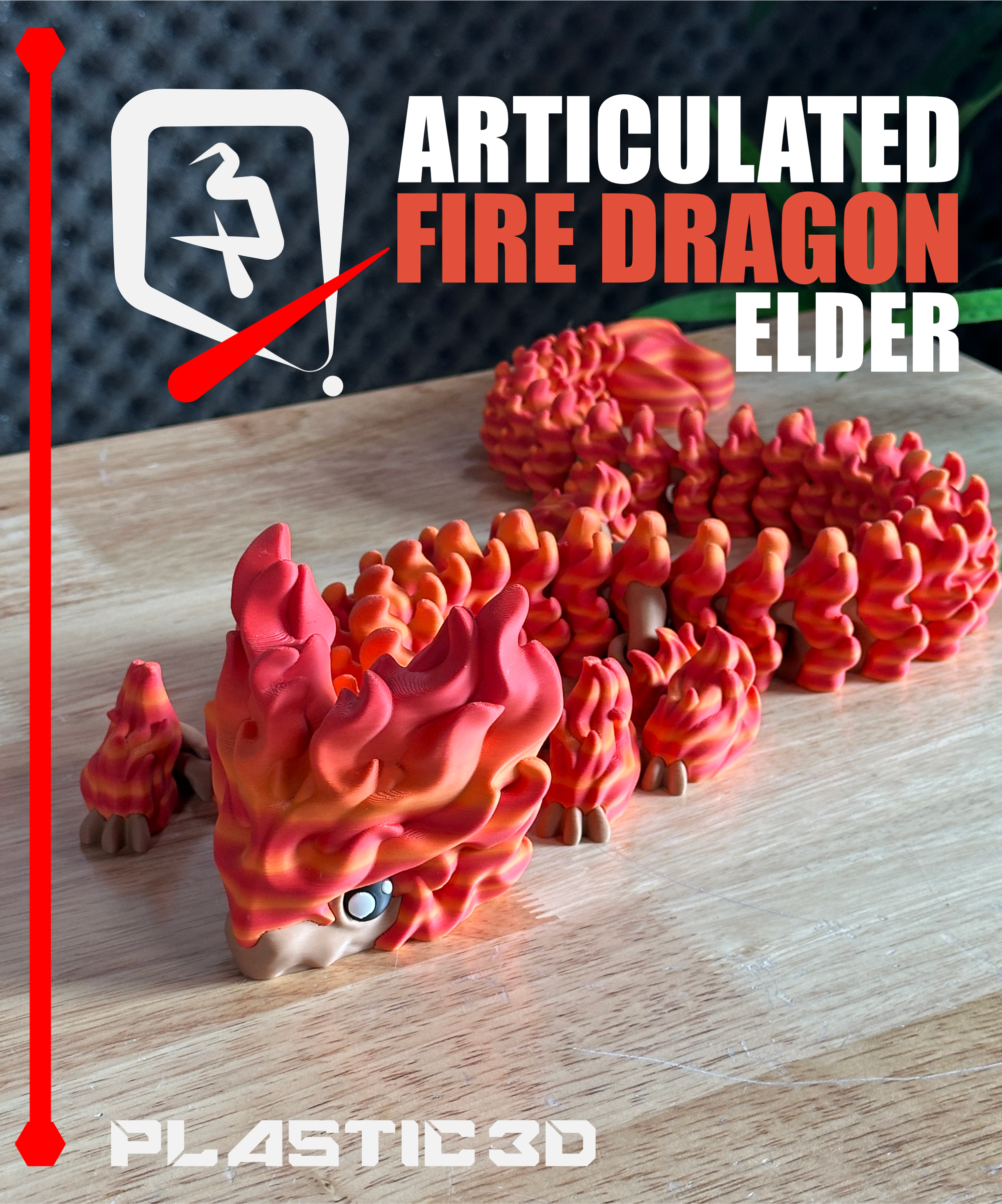 Elder Fire Dragon — The Scorching Sentinel 3D STL Model