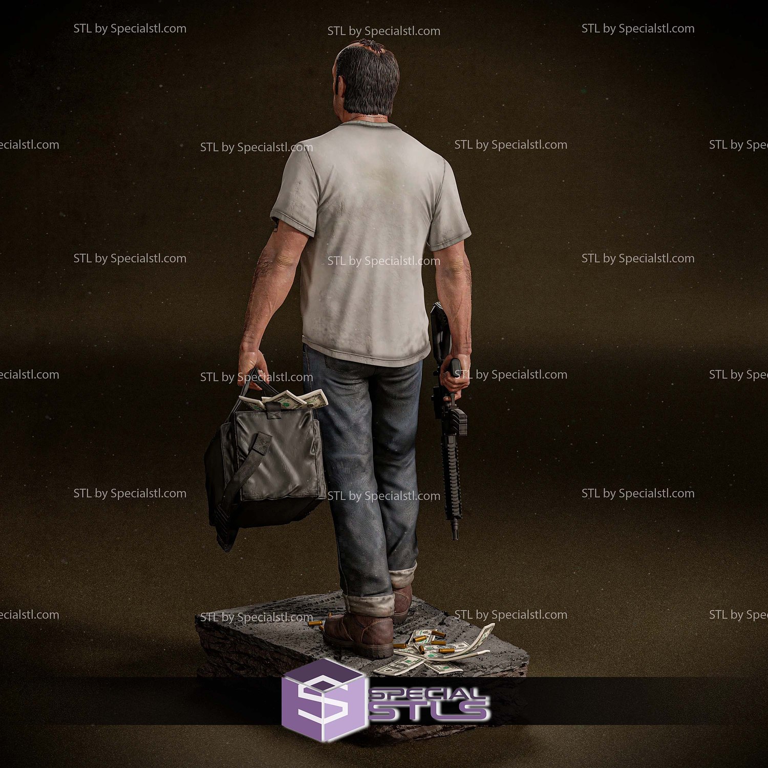 Trevor Philips GTA 5 3D Printer Files STL Model — view 3