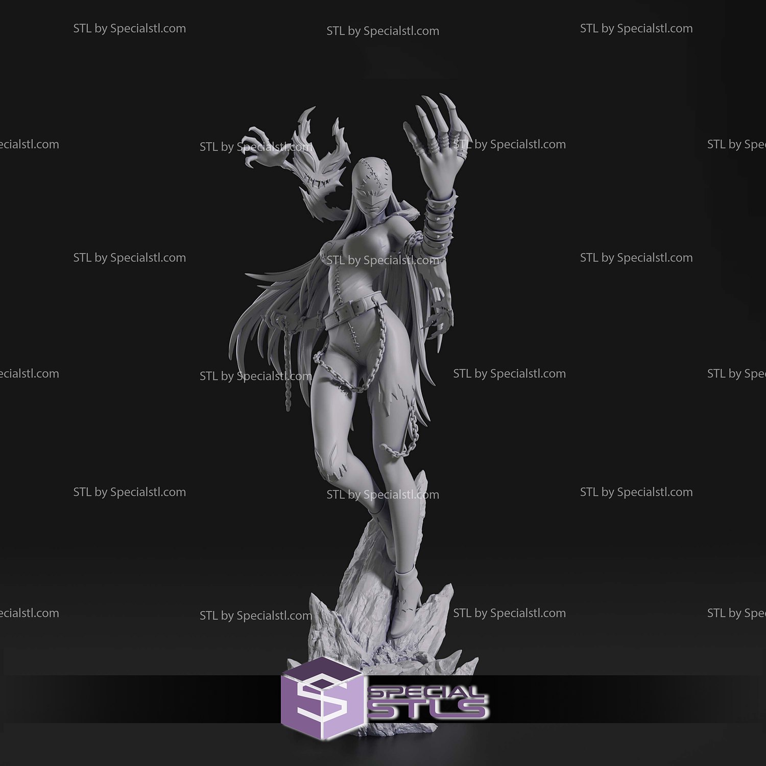 Ladydevimon New Verision Digimon 3D Printer Files STL Model — view 3
