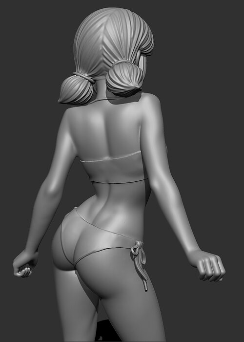 Marinette Ladybug lingerie version 3 3D STL Model — view 4