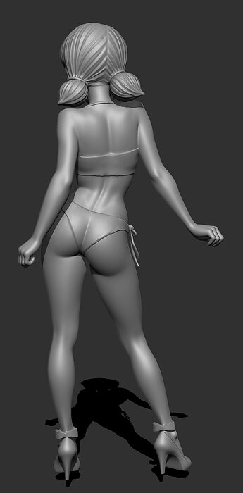 Marinette Ladybug lingerie version 3 3D STL Model — view 5